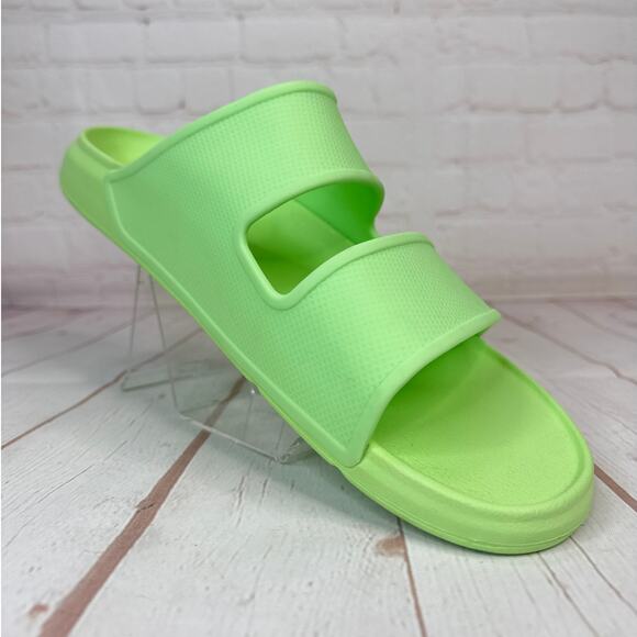 Reef Oasis Double Up Lime Cushioned Water Friendly Slides Sandals Mens Size 13 - Picture 2 of 10